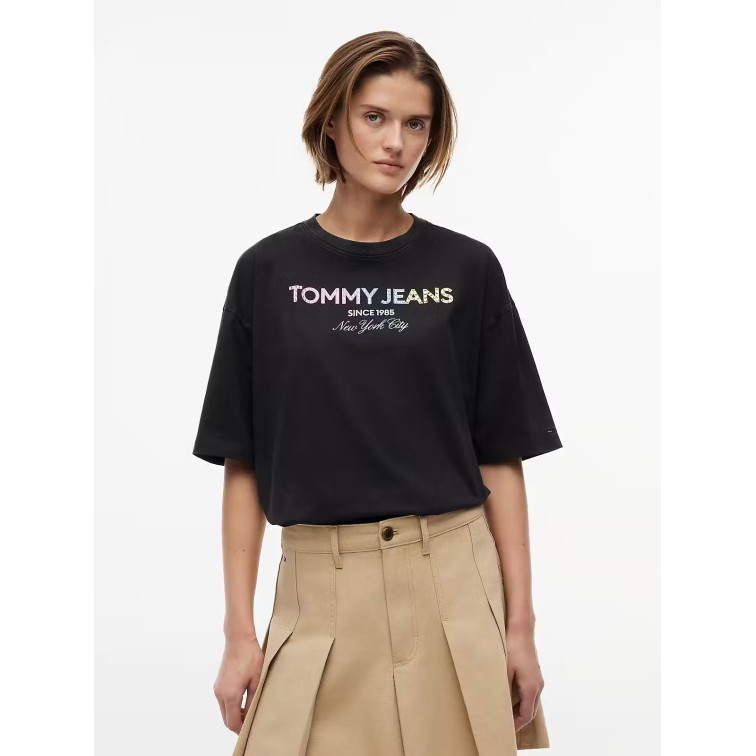 CAMISETA MUJER  TOMMY HILFIGER TJW OVS TJ BLING GMD TEE