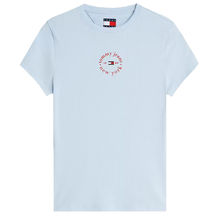 CAMISETA MUJER  TOMMY HILFIGER TJW SLIM ESS LOGO2 RIB TEE EXT