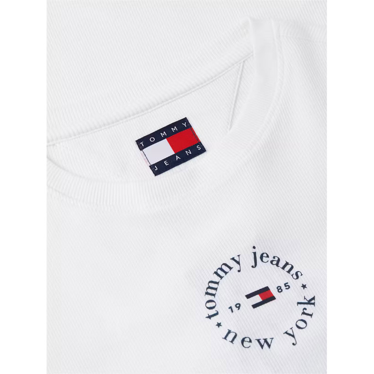 CAMISETA MUJER  TOMMY HILFIGER TJW SLIM ESS LOGO2 RIB TEE EXT
