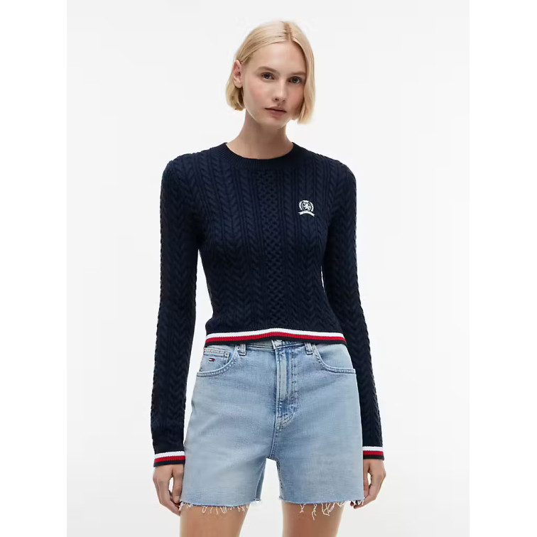 JERSEY MUJER  TOMMY HILFIGER TJW RWB TIPPING SWEATER