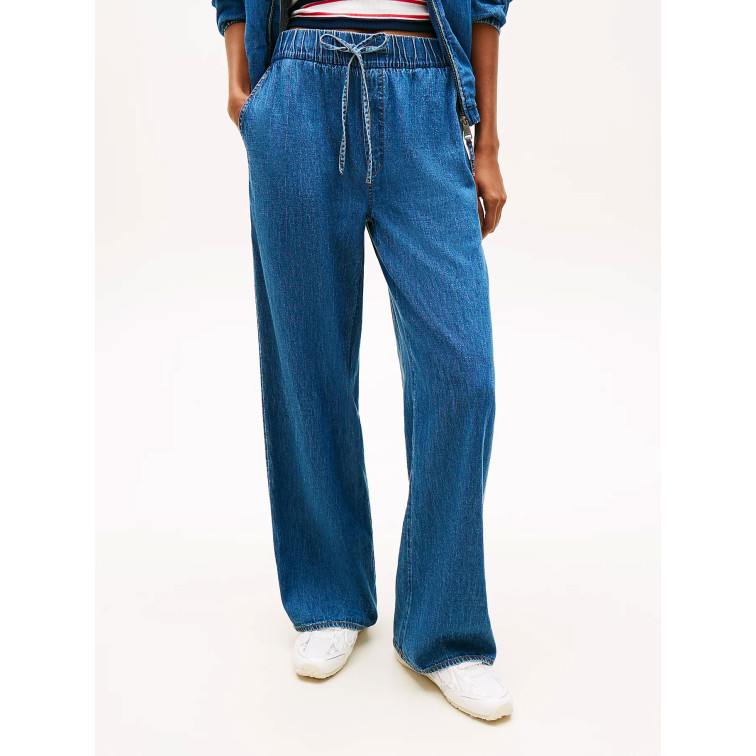 PANTALÓN MUJER  TOMMY HILFIGER TJW CHAMBRAY PULL ON PANTS