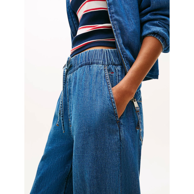 PANTALÓN MUJER  TOMMY HILFIGER TJW CHAMBRAY PULL ON PANTS