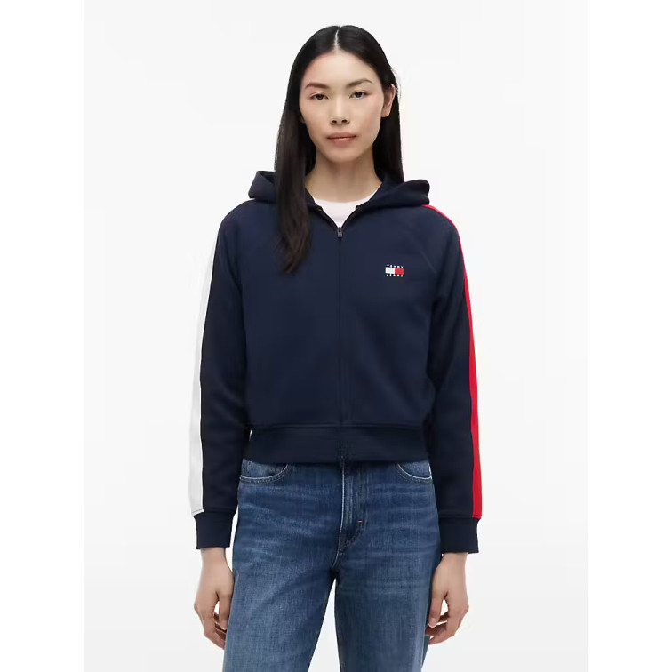 SUDADERA MUJER  TOMMY HILFIGER TJW REG BADGE TRACK HOOD EXT