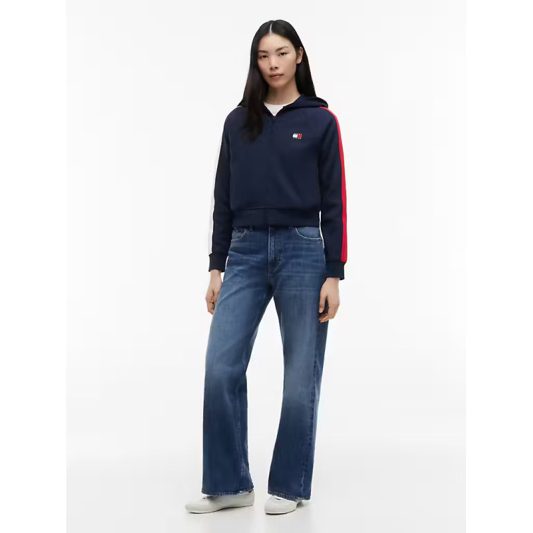 SUDADERA MUJER  TOMMY HILFIGER TJW REG BADGE TRACK HOOD EXT