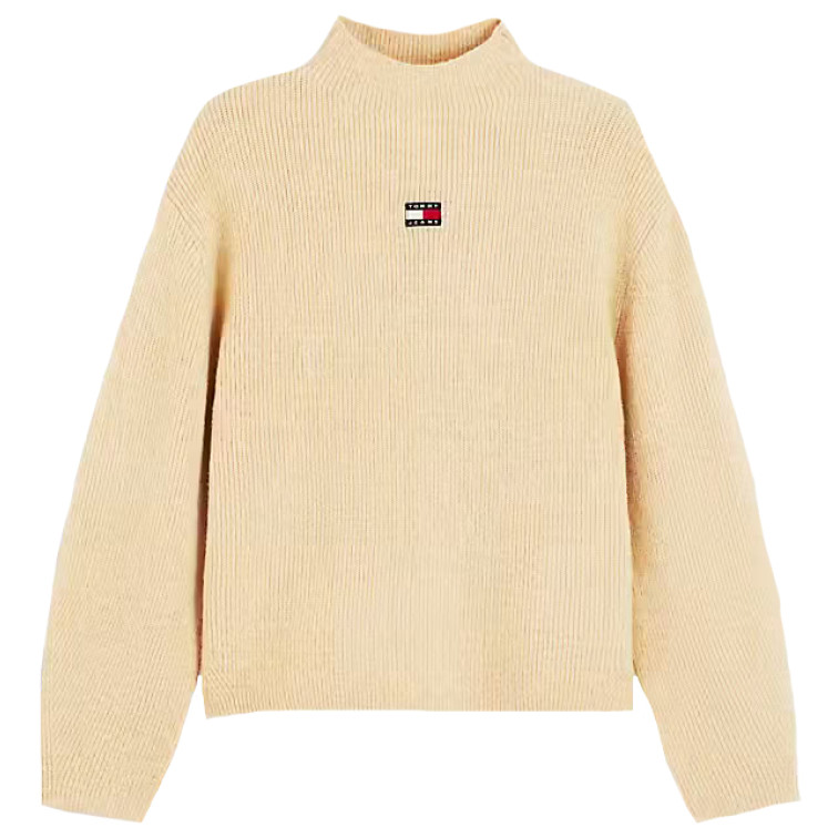 MUJER TJW MOCKNECK BADGE SWEATER EXT AB5