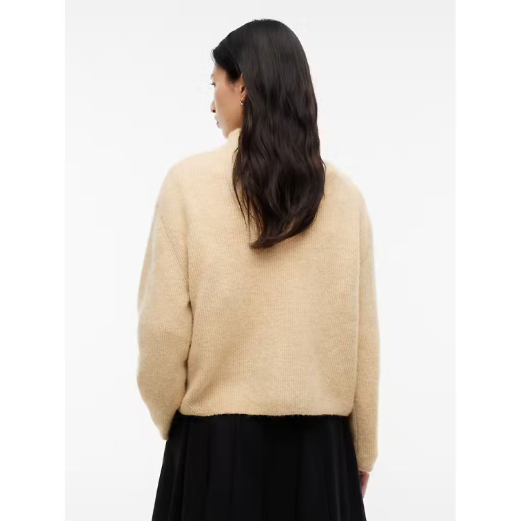 MUJER TJW MOCKNECK BADGE SWEATER EXT AB5