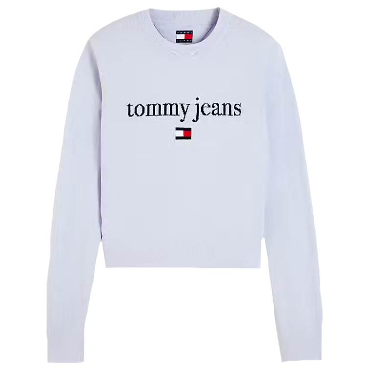 MUJER TJW ESSENTIAL LOGO SWEATER EXT C1N
