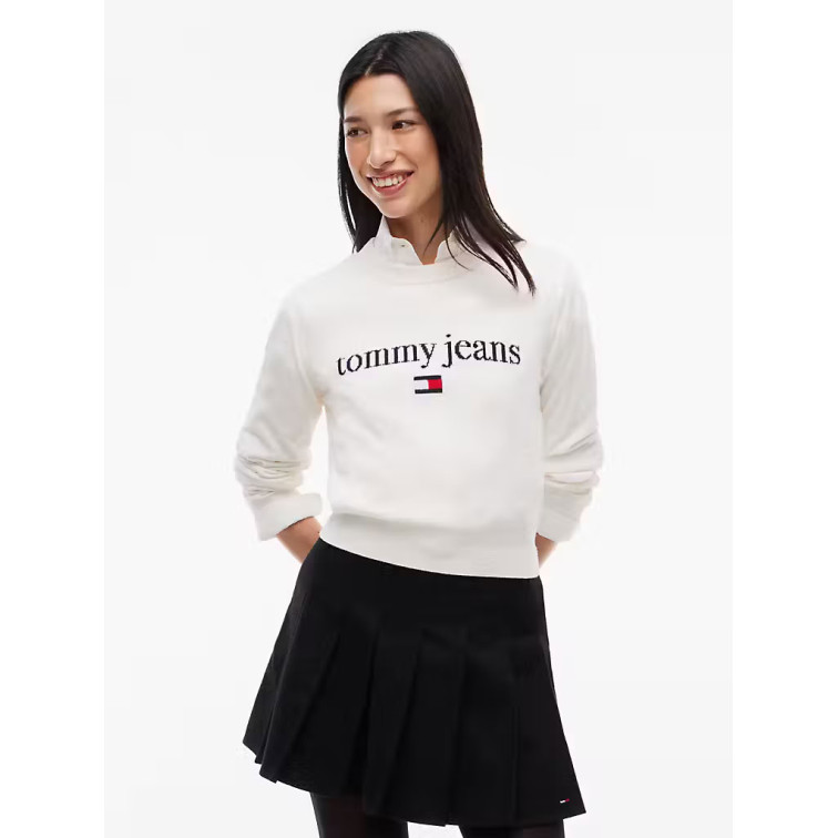 MUJER TJW ESSENTIAL LOGO SWEATER EXT YBH