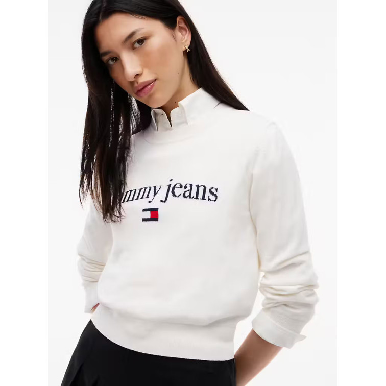 MUJER TJW ESSENTIAL LOGO SWEATER EXT YBH