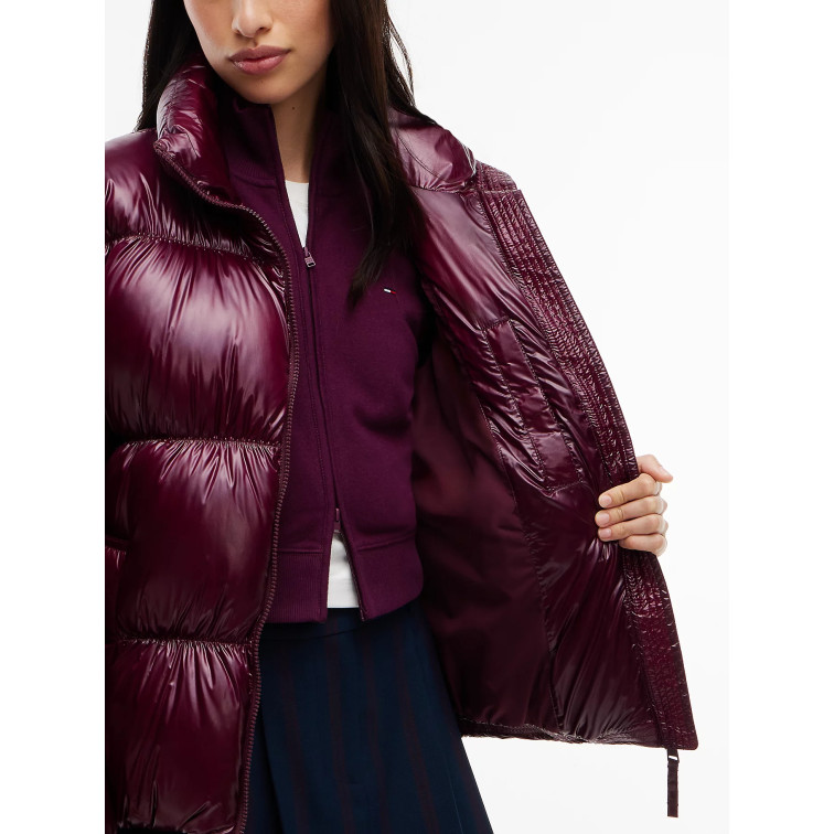 ABRIGO MUJER  TOMMY HILFIGER TJW HIGH NECK SHINY PUFFER DOW
