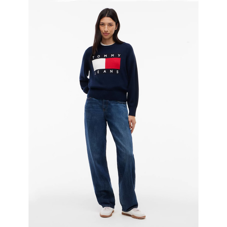 JERSEY MUJER  TOMMY HILFIGER TJW FLAG SWEATER EXT