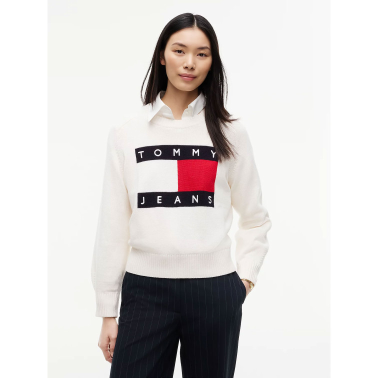 JERSEY MUJER  TOMMY HILFIGER TJW FLAG SWEATER EXT
