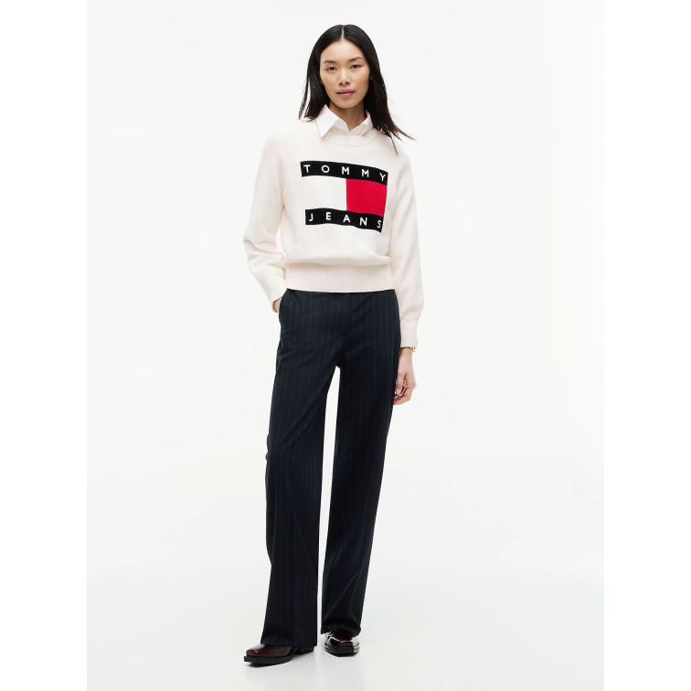 JERSEY MUJER  TOMMY HILFIGER TJW FLAG SWEATER EXT