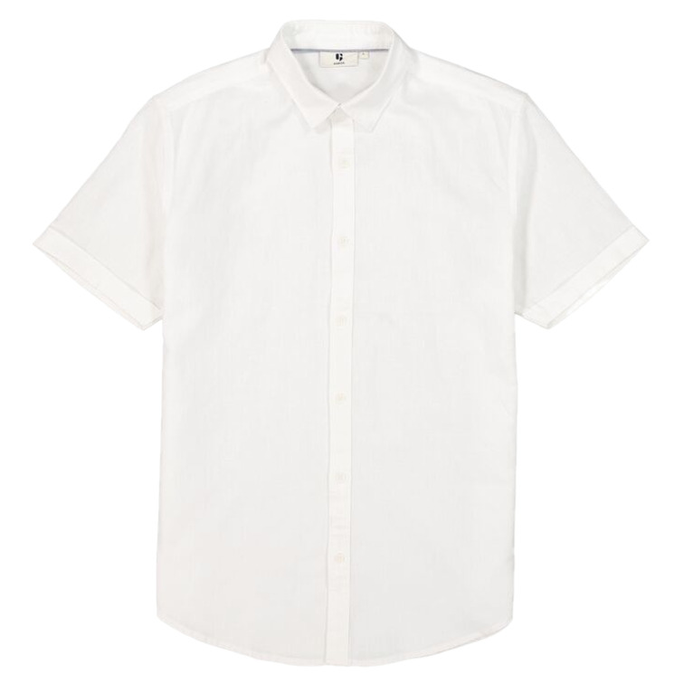 CAMISA DE MANGA CORTA EN MEZCLA DE LINO HOMBRE GARCIA JEANS