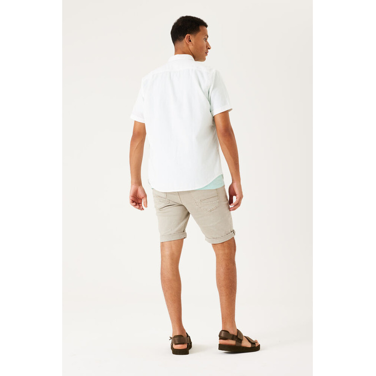 CAMISA DE MANGA CORTA EN MEZCLA DE LINO HOMBRE GARCIA JEANS