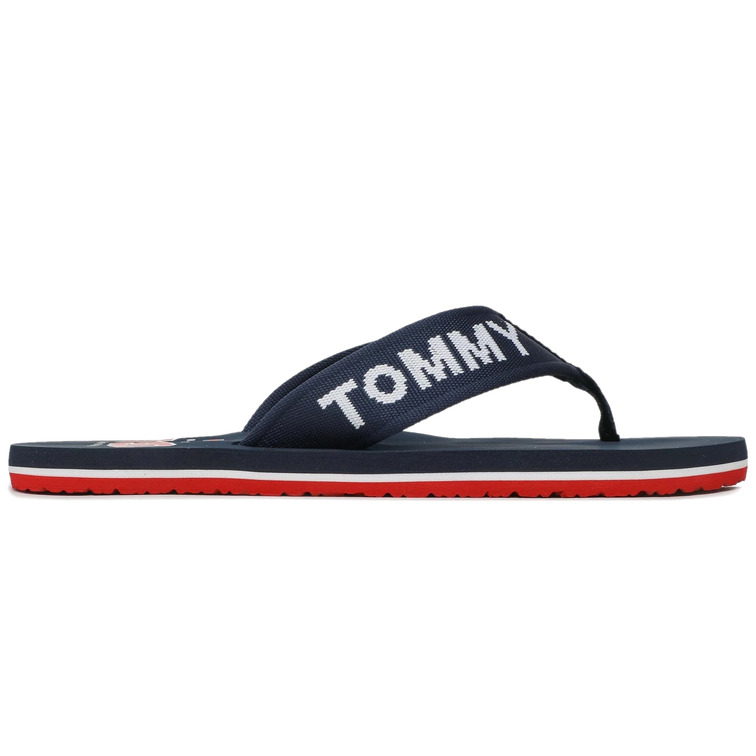 CHANCLA CON TIRA TRENZADA Y LOGO HOMBRE TOMMY JEANS