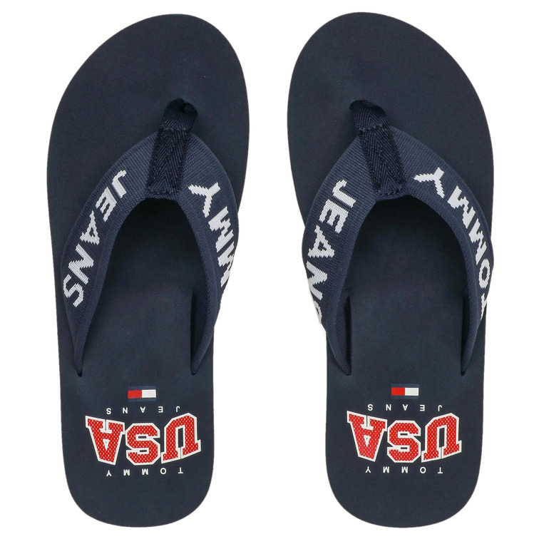 CHANCLA CON TIRA TRENZADA Y LOGO HOMBRE TOMMY JEANS