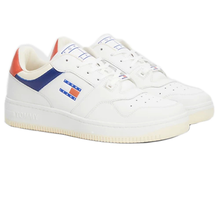 ZAPATILLA BASKET EN PIEL COLORBLOCK HOMBRE TOMMY JEANS