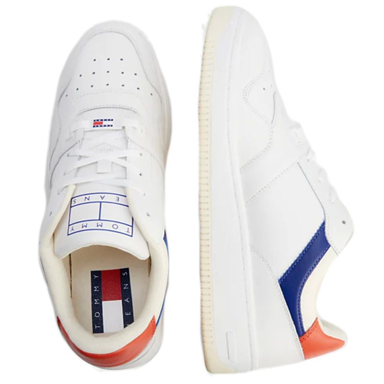 ZAPATILLA BASKET EN PIEL COLORBLOCK HOMBRE TOMMY JEANS