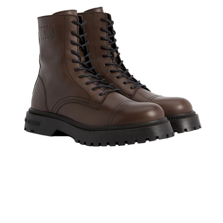 BOTA DE MEDIA CAÑA CON LOGO EN BAJO RELIEVE HOMBRE TOMMY JEANS