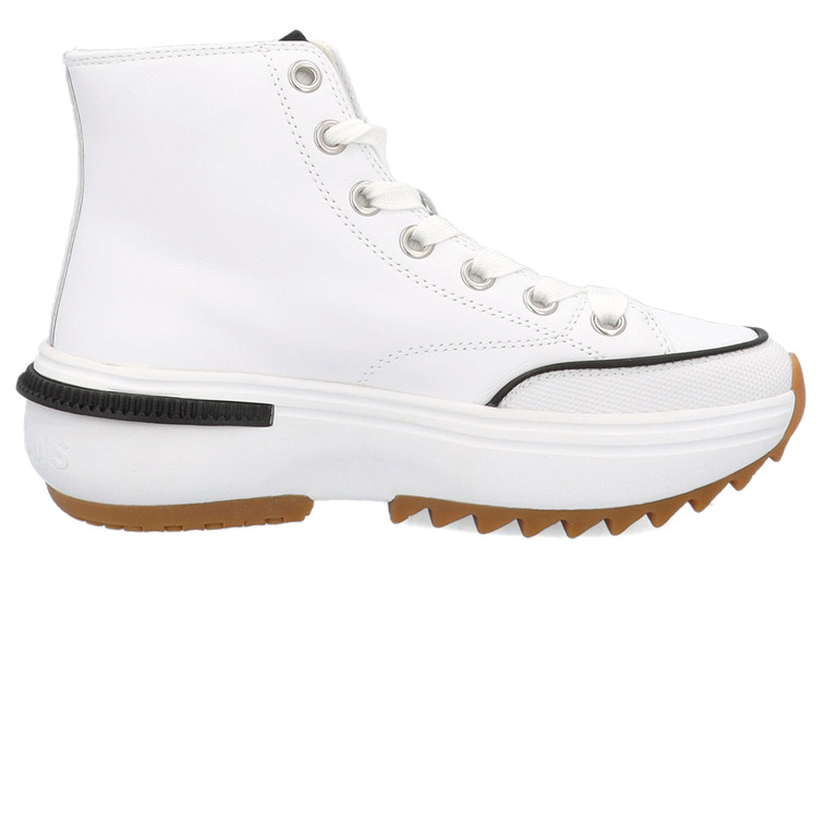 ZAPATILLA ALTA DE PIEL CON SUELA DENTADA MUJER TOMMY JEANS