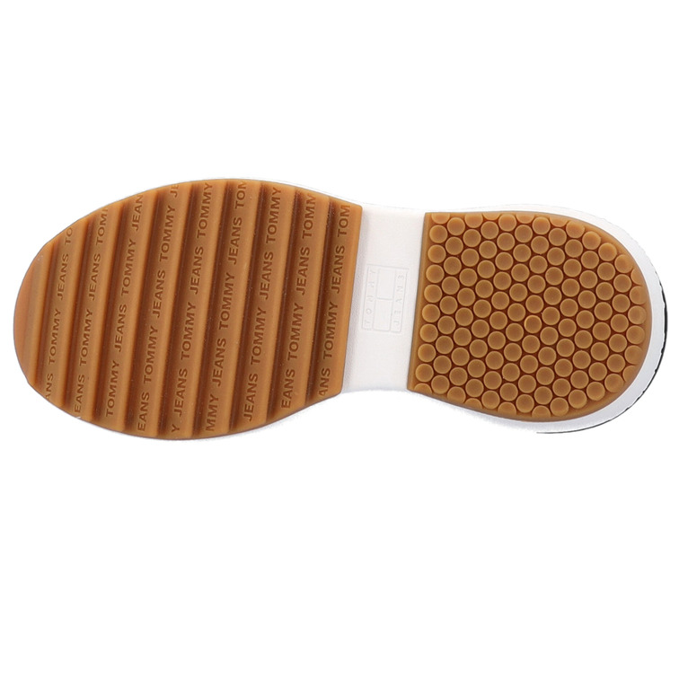 ZAPATILLA ALTA DE PIEL CON SUELA DENTADA MUJER TOMMY JEANS