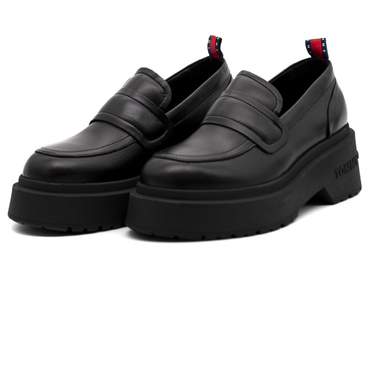 MOCASÍN DE CUERO CON PLATAFORMA MUJER TOMMY JEANS