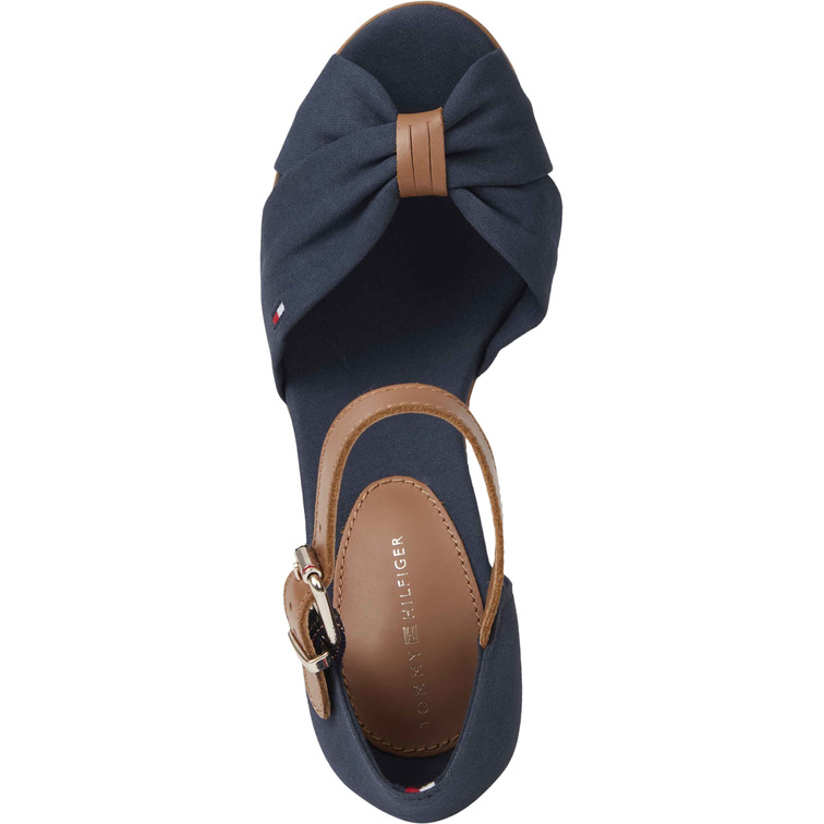 SANDALIA DE CUÑA ESTILO ALPARGATA MUJER TOMMY HILFIGER ICONIC