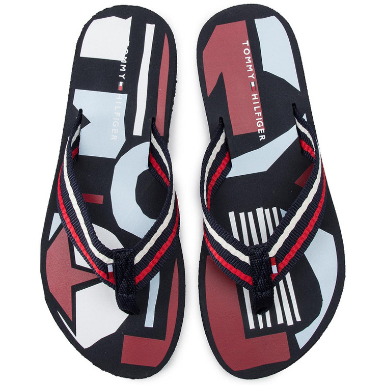 CHANCLAS MUJER TOMMY HILFIGER HAPPY PRINT