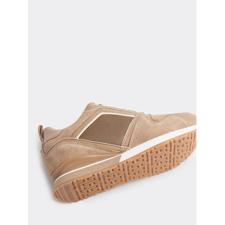 ZAPATILLA MUJER  TH MIX MATERIAL WEDGE SNEAKER