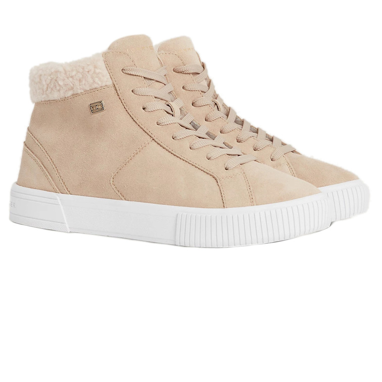 ZAPATILLA DE ANTE DE CORTE ALTO MUJER TOMMY HILFIGER