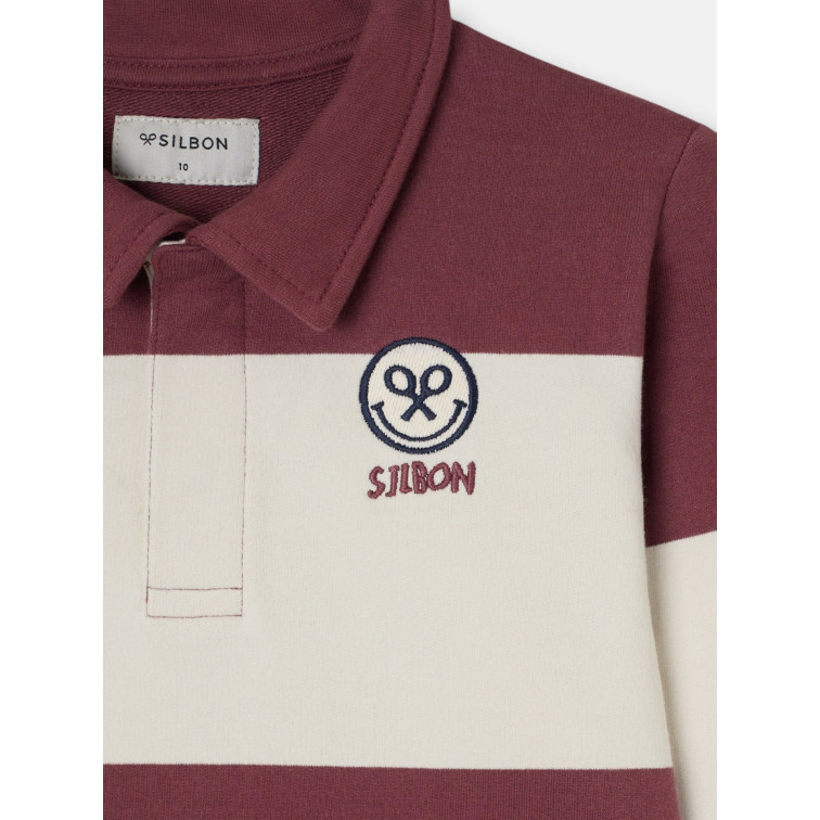SUDADERA NIÑO  SILBON SUDADERA KIDS CUELLO POLO RAYA