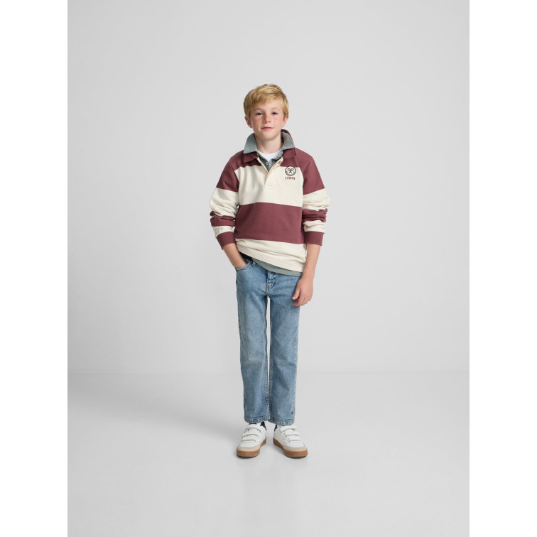 SUDADERA NIÑO  SILBON SUDADERA KIDS CUELLO POLO RAYA