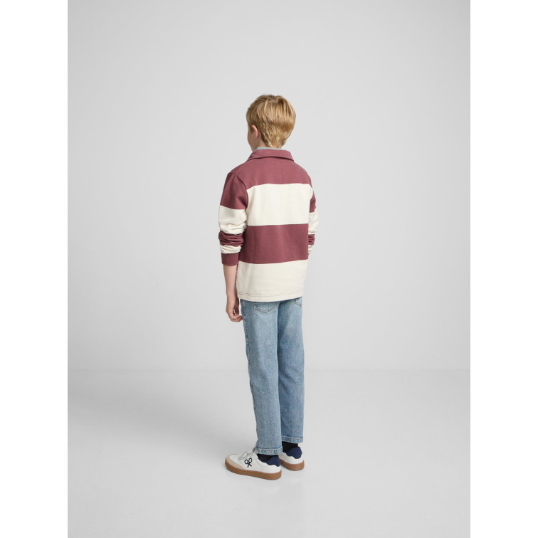 SUDADERA NIÑO  SILBON SUDADERA KIDS CUELLO POLO RAYA