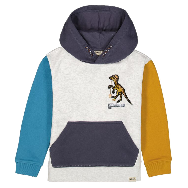 SUDADERA CON DISEÑO DE BLOQUES NIÑO GARCIA JEANS