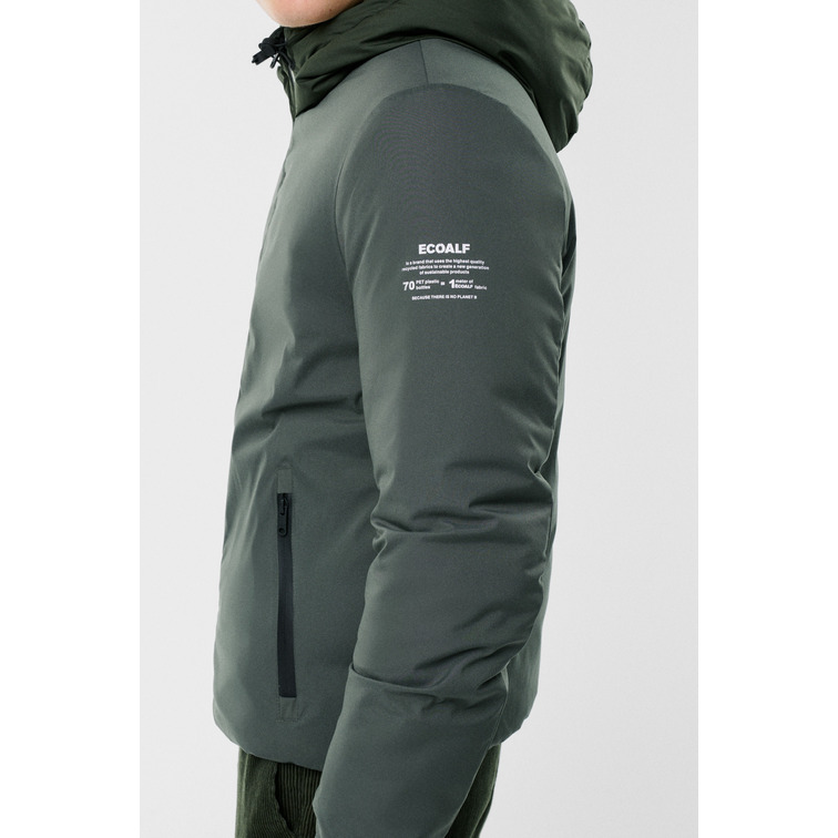 CAZADORA CORTA CON CAPUCHA HOMBRE ECOALF CARTES