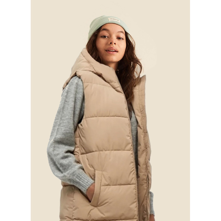 CHALECO ACOLCHADO CON CAPUCHA NIÑA GARCIA JEANS