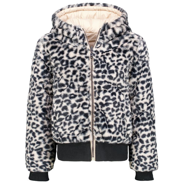CAZADORA BOMBER REVERSIBLE DE PELUCHE NIÑA GARCIA JEANS