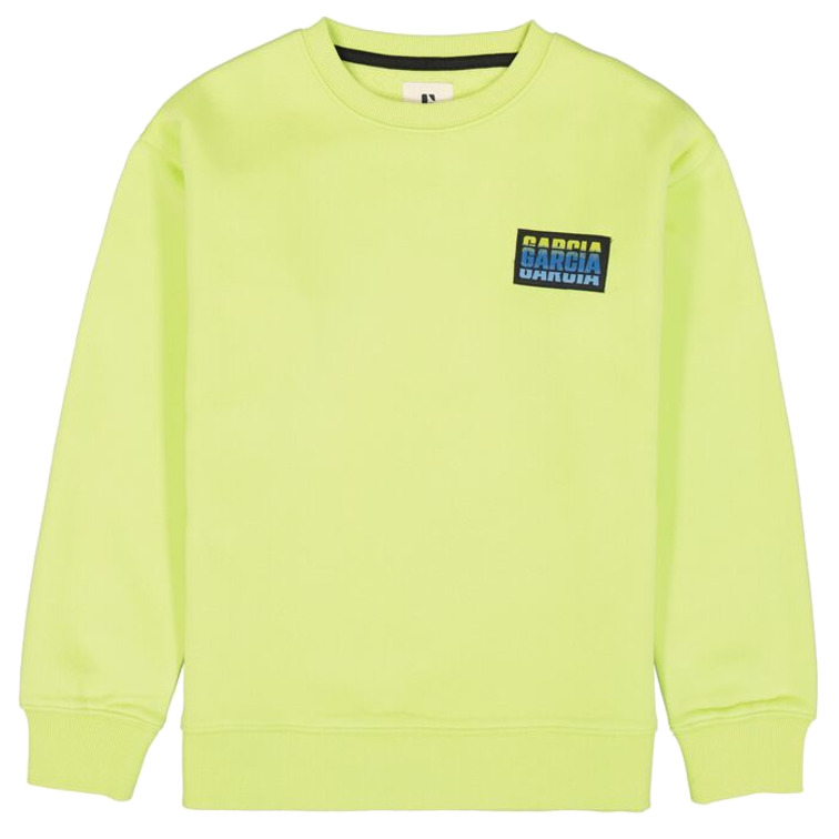 SUDADERA NEÓN CON PARCHE LOGO NIÑO GARCIA JEANS