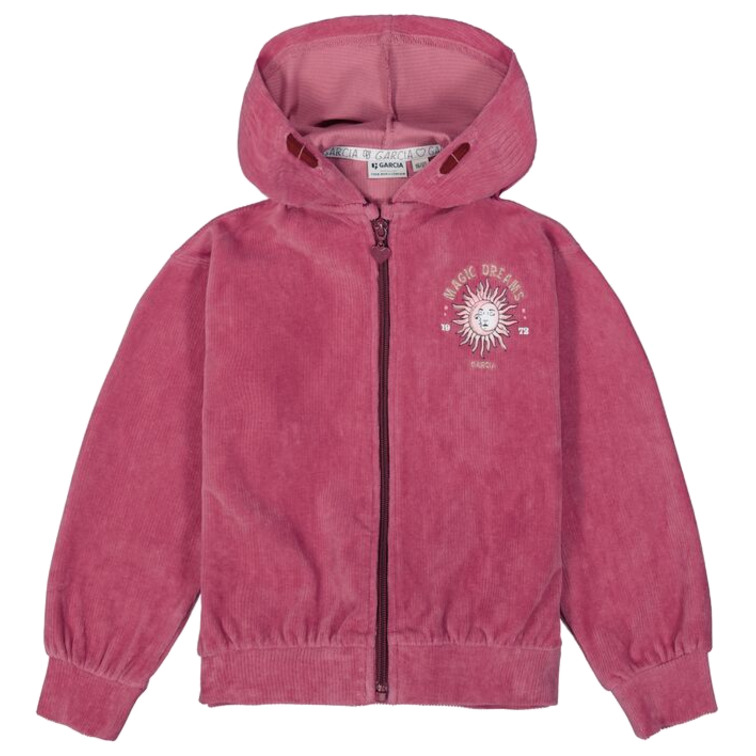CÁRDIGAN DE TERCIOPELO CON CREMALLERA NIÑA GARCIA JEANS