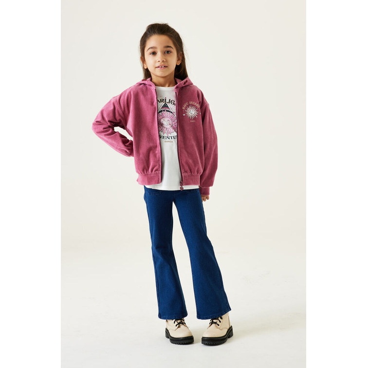CÁRDIGAN DE TERCIOPELO CON CREMALLERA NIÑA GARCIA JEANS