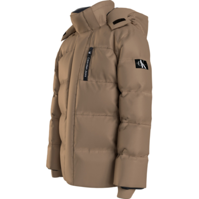 CAZADORA ACOLCHADA CON CAPUCHA DESMONTABLE NIÑO CALVIN KLEIN JEANS