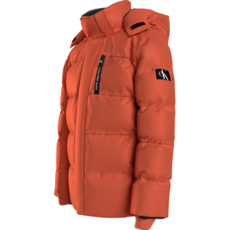 CAZADORA ACOLCHADA CON CAPUCHA DESMONTABLE NIÑO CALVIN KLEIN JEANS