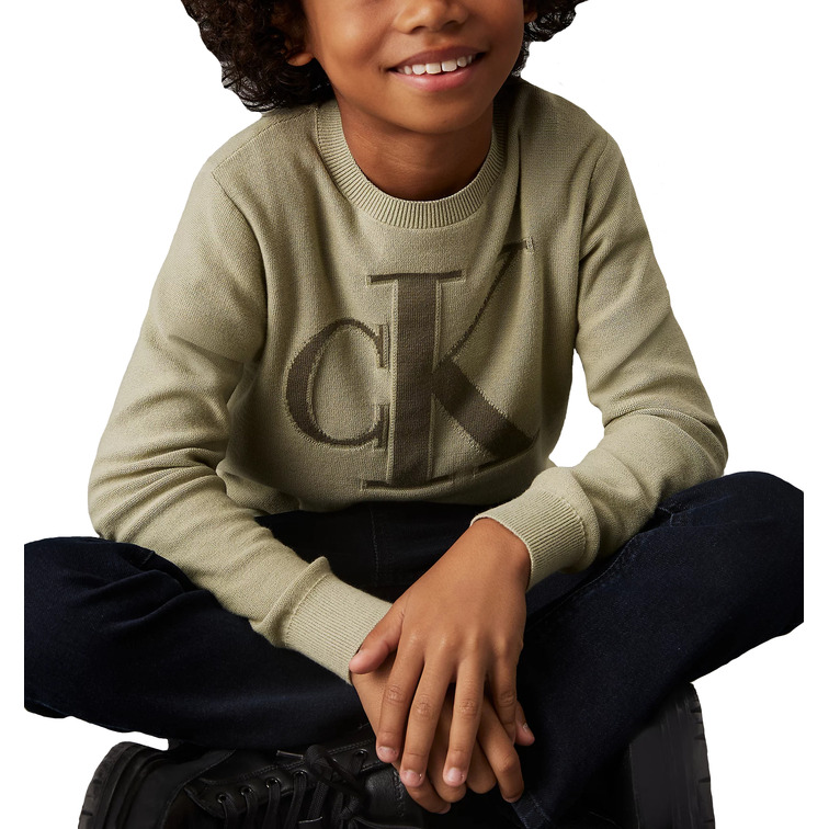 JERSEY NIÑO CALVIN KLEIN CON MONOGRAMA