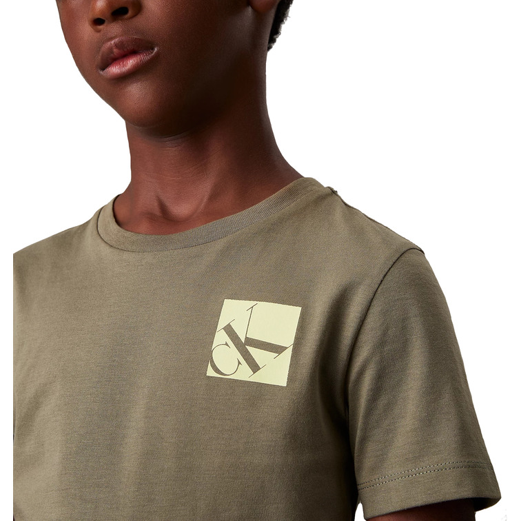 CAMISETA NIÑO CALVIN KLEIN CON LOGO FIT REGULAR