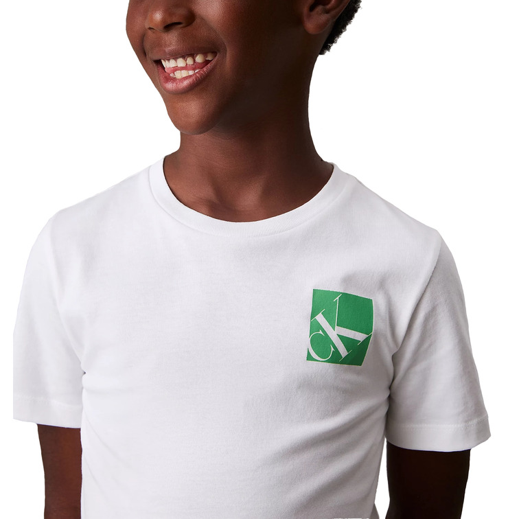 CAMISETA NIÑO CALVIN KLEIN CON LOGO FIT REGULAR