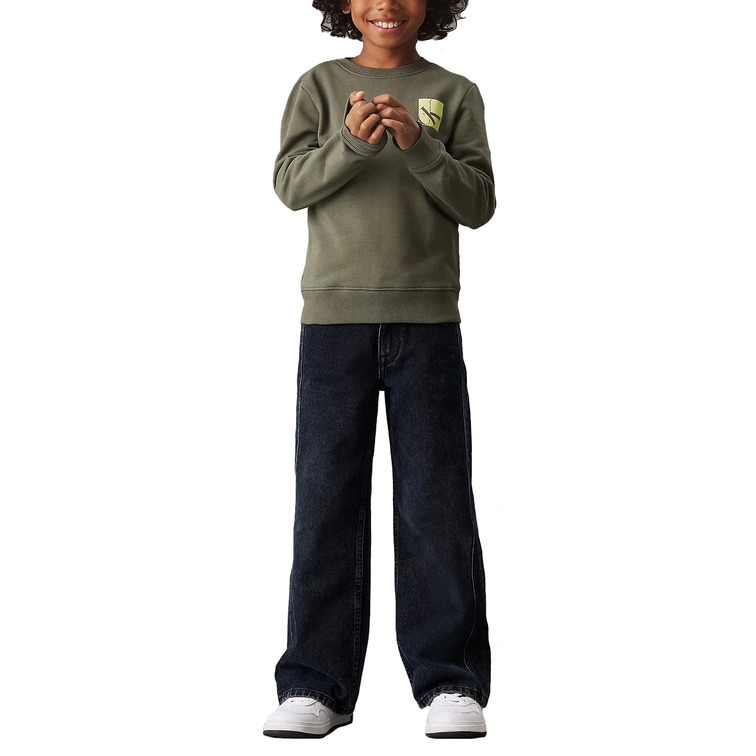 SUDADERA NIÑO CALVIN KLEIN CON LOGO FIT HOLGADO