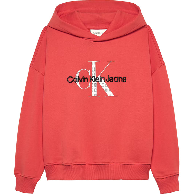 SUDADERA NIÑO  CALVIN KLEIN EMBRO LOGO HOODIE