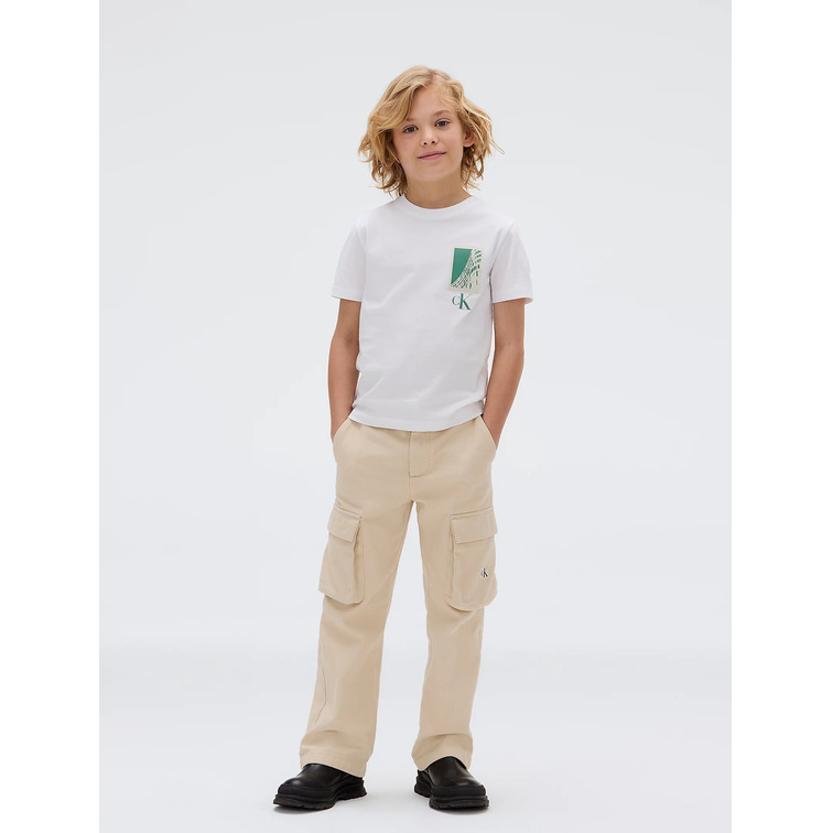 CAMISETA NIÑO  CALVIN KLEIN SEASONAL LOGO SS T-SHIRT