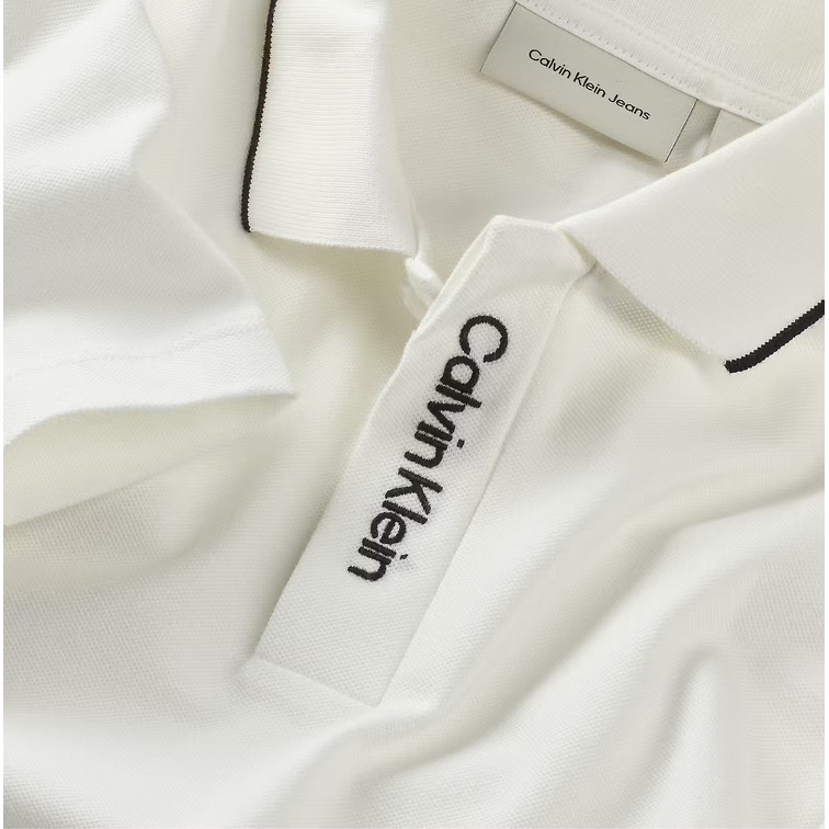 POLO NIÑO  CALVIN KLEIN EMBRO. CK LOGO PIQUE POLO
